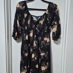 Torrid Black Floral Dress